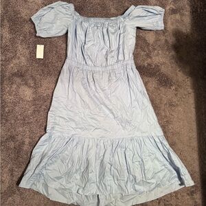 RACHEL Rachel Roy Light Blue Off-Shoulder Dress